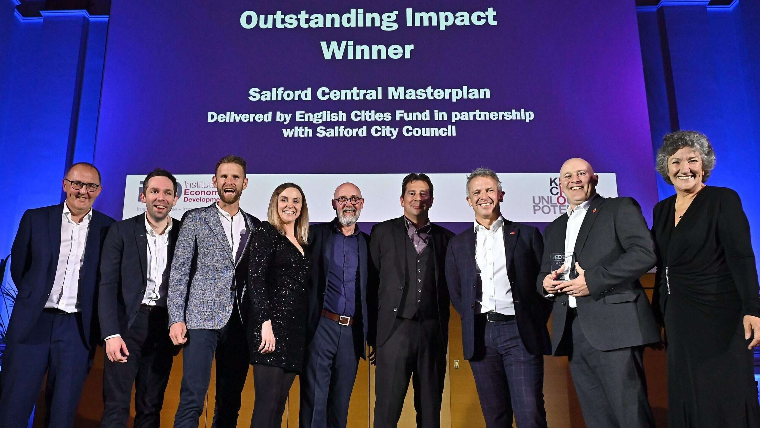 Regeneration of Salford Central wins IED Outstanding Impact award