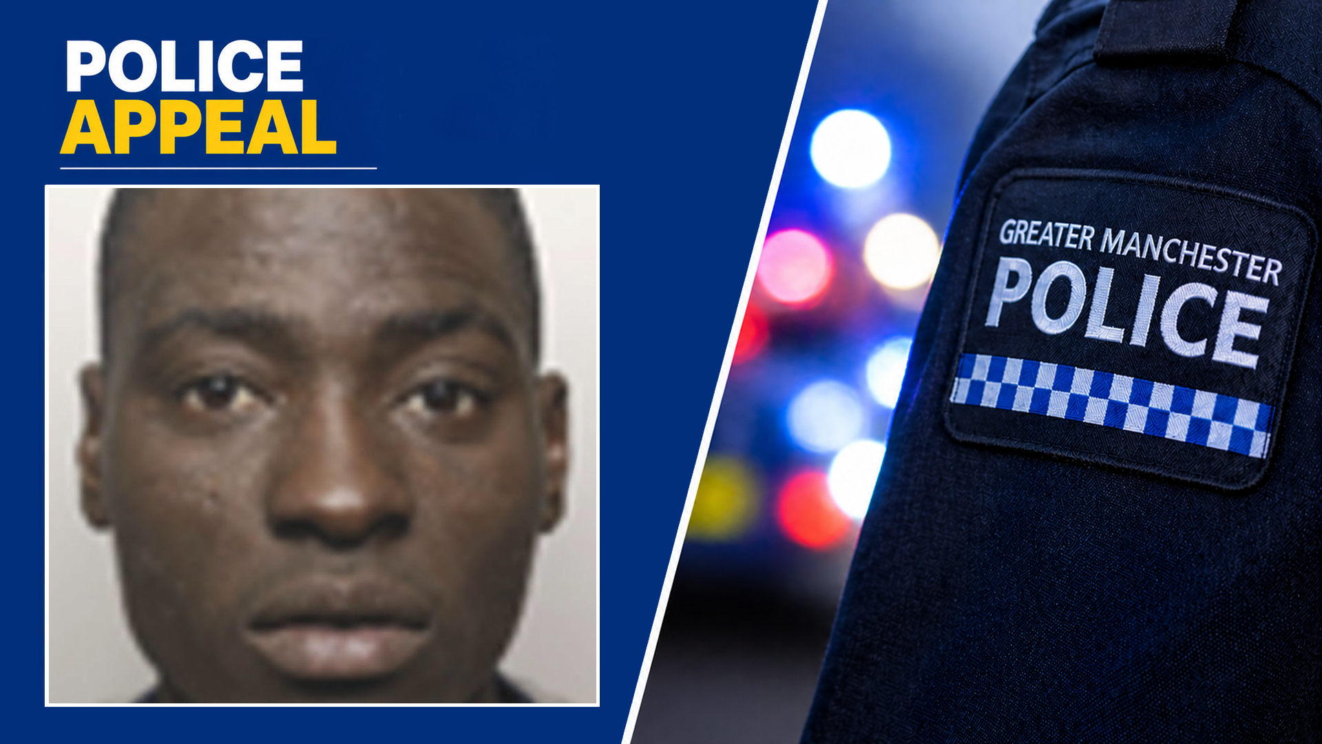 Police appeal to trace wanted Salford man after escape from lawful custody